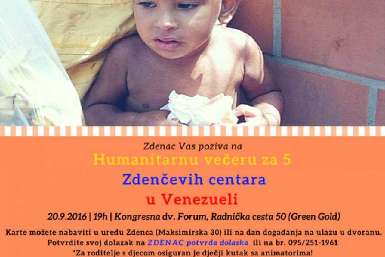 Humanitarna večera za 5 Zdenčevih centara u Venezueli