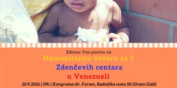 Humanitarna večera za 5 Zdenčevih centara u Venezueli